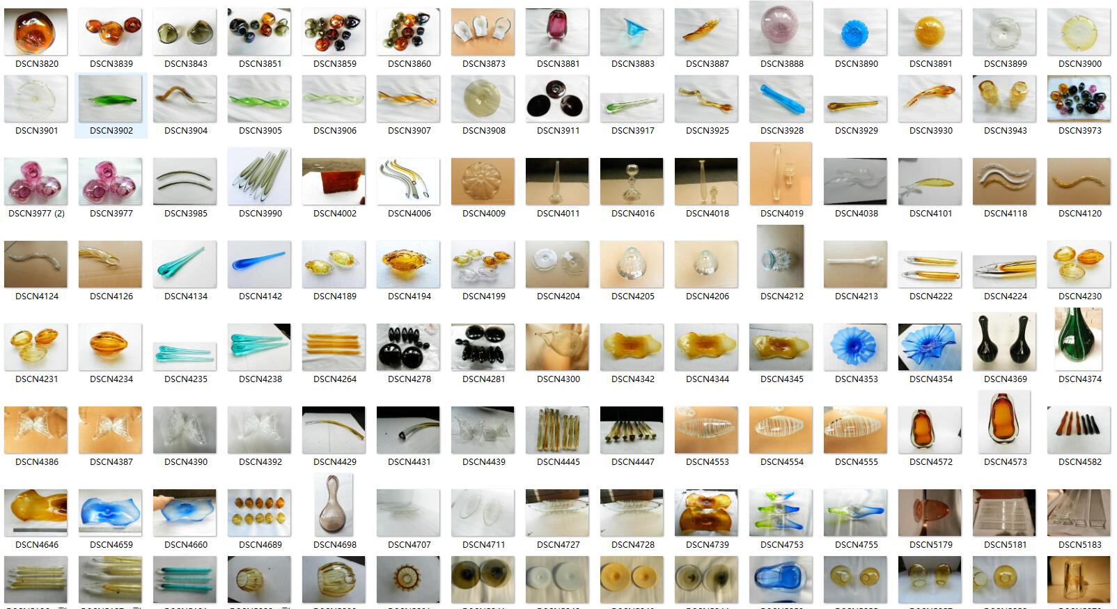 hand blown glass fixtures photo