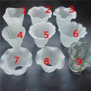 chandelier glass lamp shades mini shade in clear and frosted glass