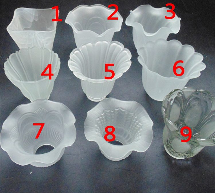 chandelier glass lamp shades mini shade in clear and frosted glass