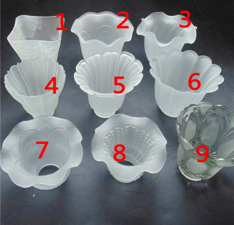 chandelier glass lamp shades mini shade in clear and frosted glass