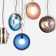 Orbital modern glass lamp shade for pendant light