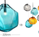 colorful hand blown glass lamp shade for pendant light made in China