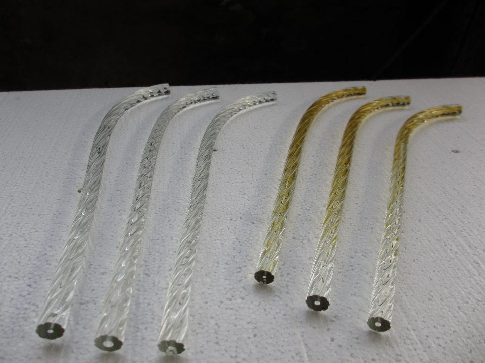 hand blown glass rod for custom chandelier light from china glass fixtures supplier