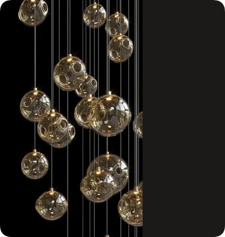 Vargov design glass element LC 0221 hI-POLY glass ball from CHINA ORIGINAL GLASS SHADE manufacturer sanja 811