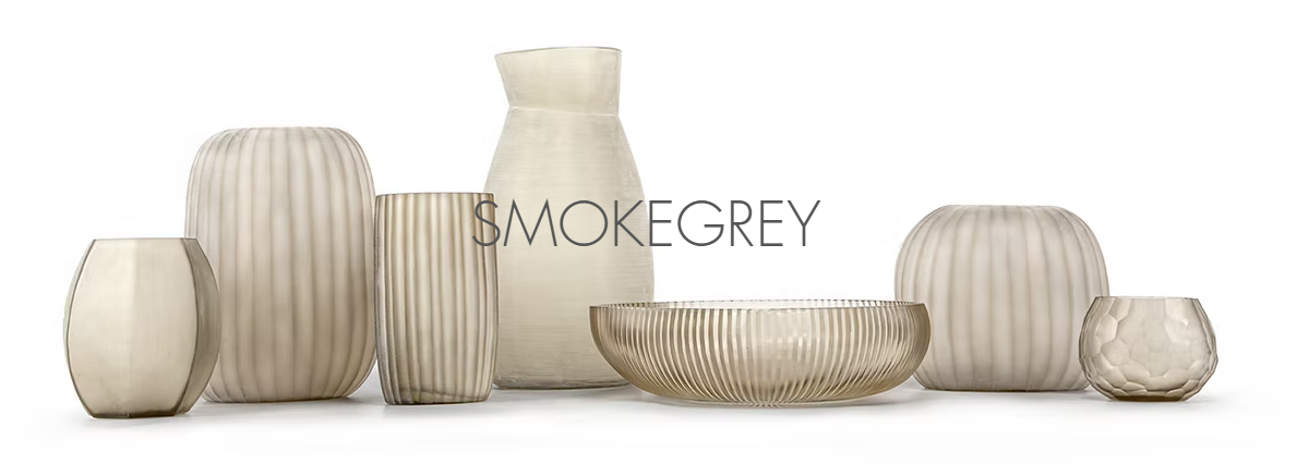 OKINAWA L smoke grey glass shade from China supplier SJMG glass factory