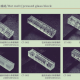 clear pressed glass block from China