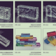 colorful textured glass bricks from China